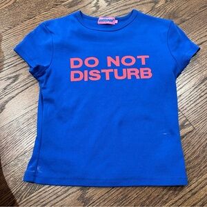 Edikted Do Not Disturb Baby Tee